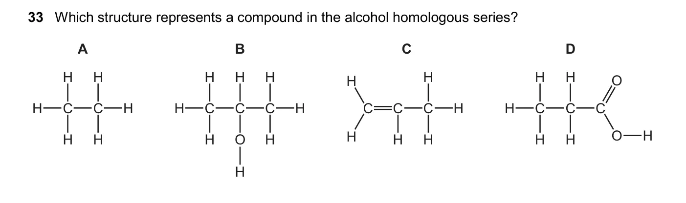Question 33, November 2025, 0620 Paper 21