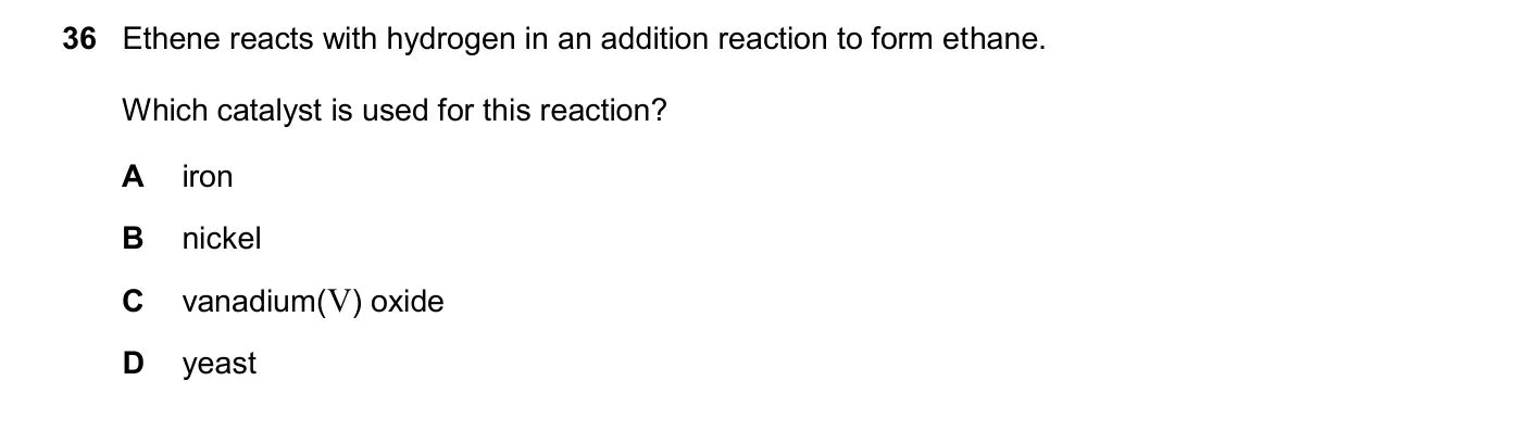 Question 36, November 2025, 0620 Paper 21