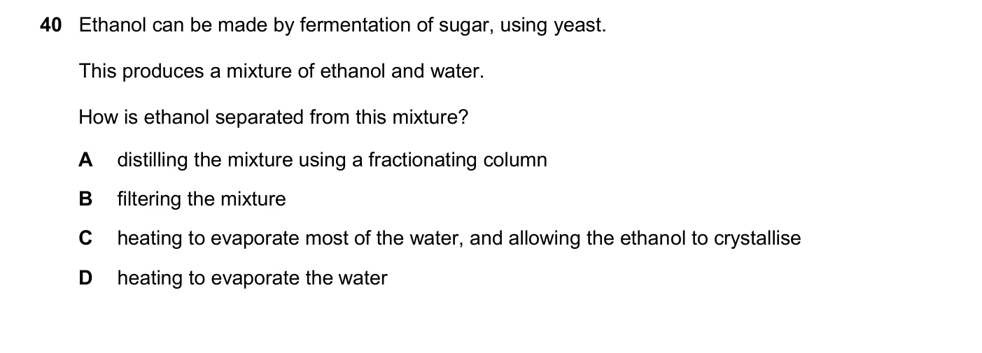 Question 40, November 2025, 0620 Paper 21