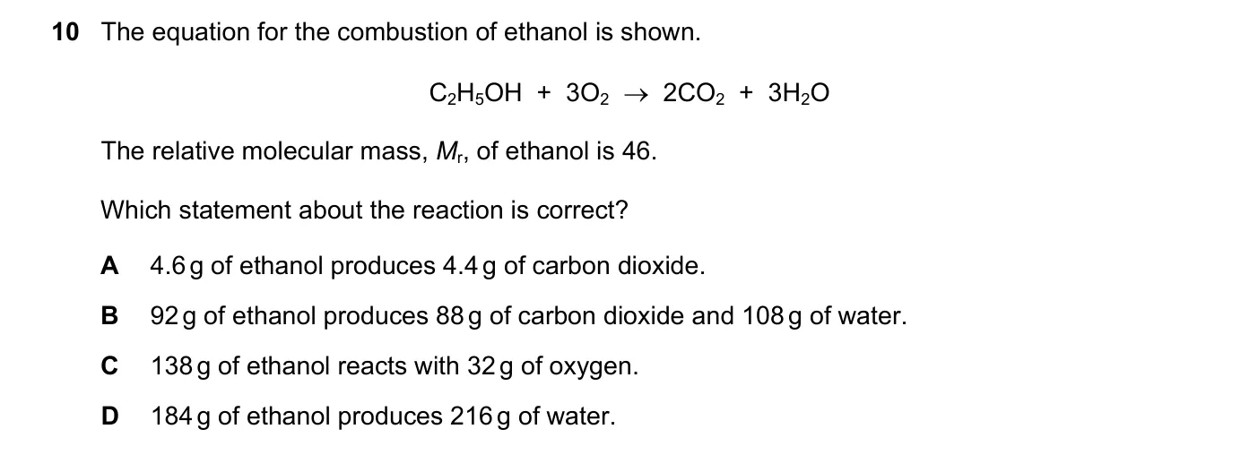 Question 10, November 2025, 0620 Paper 22