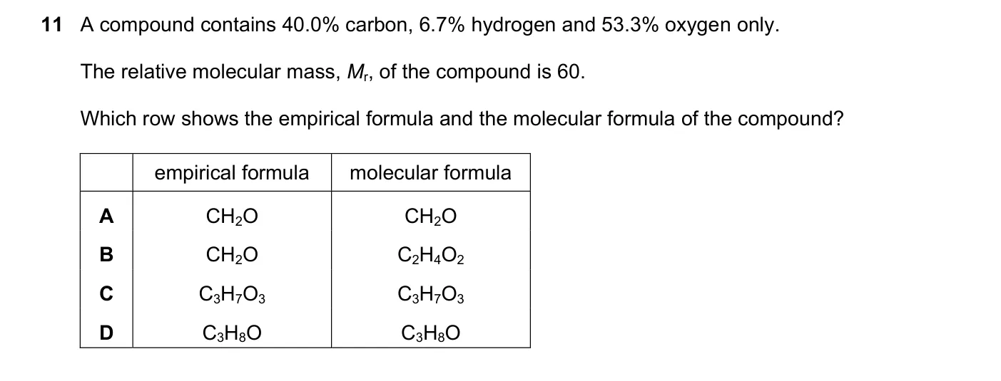 Question 11, November 2025, 0620 Paper 22
