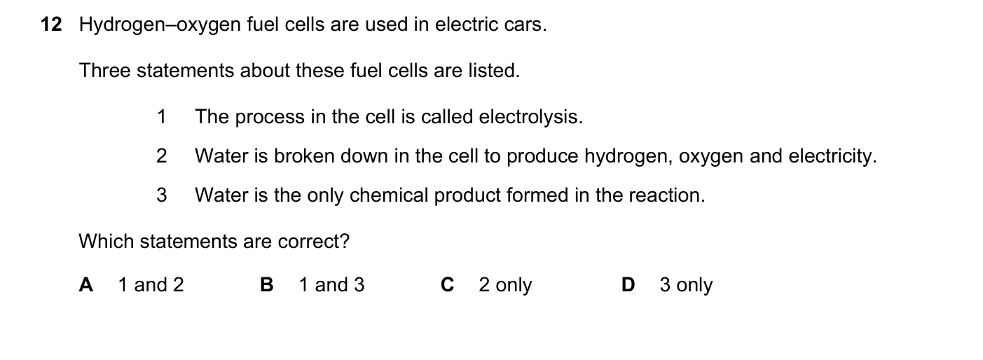Question 12, November 2025, 0620 Paper 22