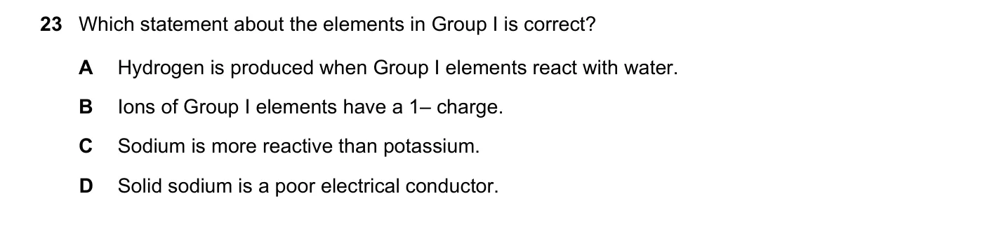 Question 23, November 2025, 0620 Paper 22