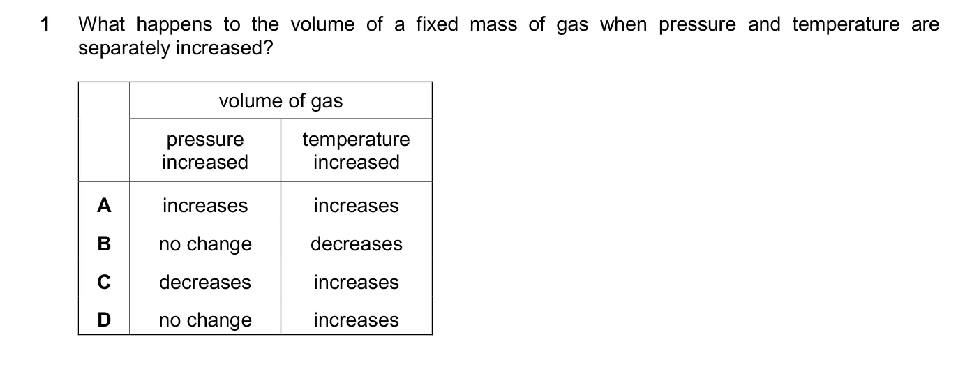 Question 1, November 2025, 0620 Paper 23