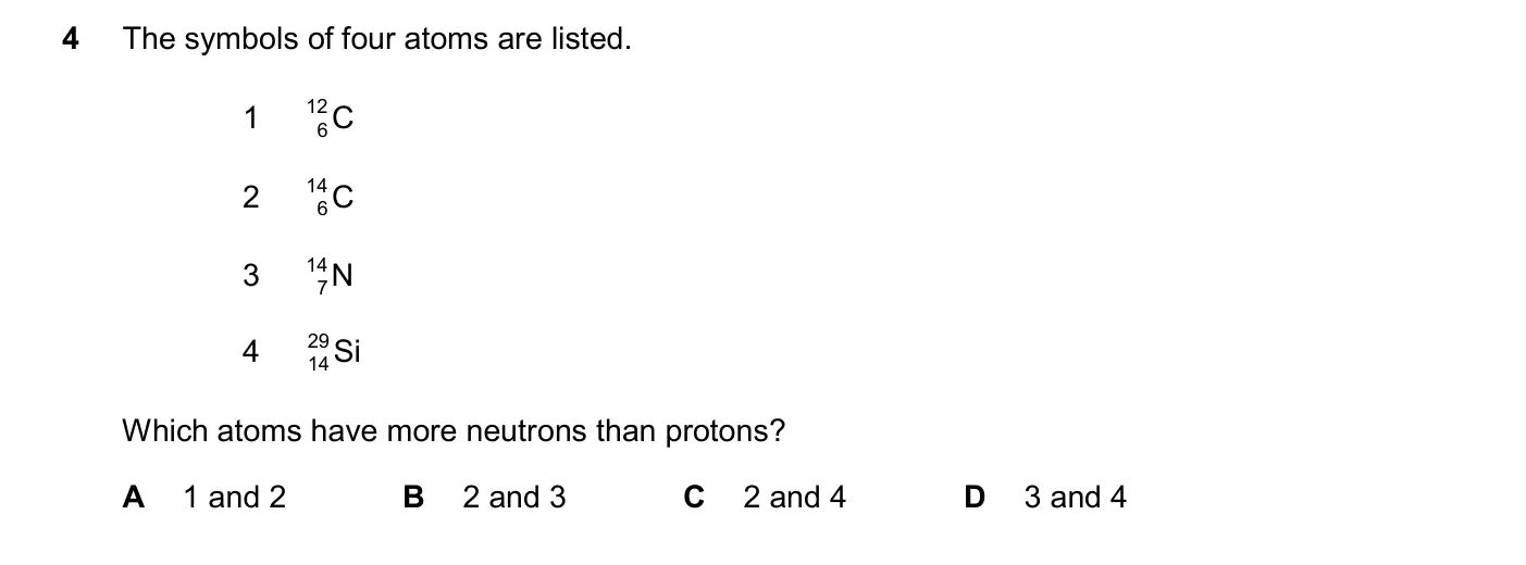 Question 4, November 2025, 0620 Paper 23