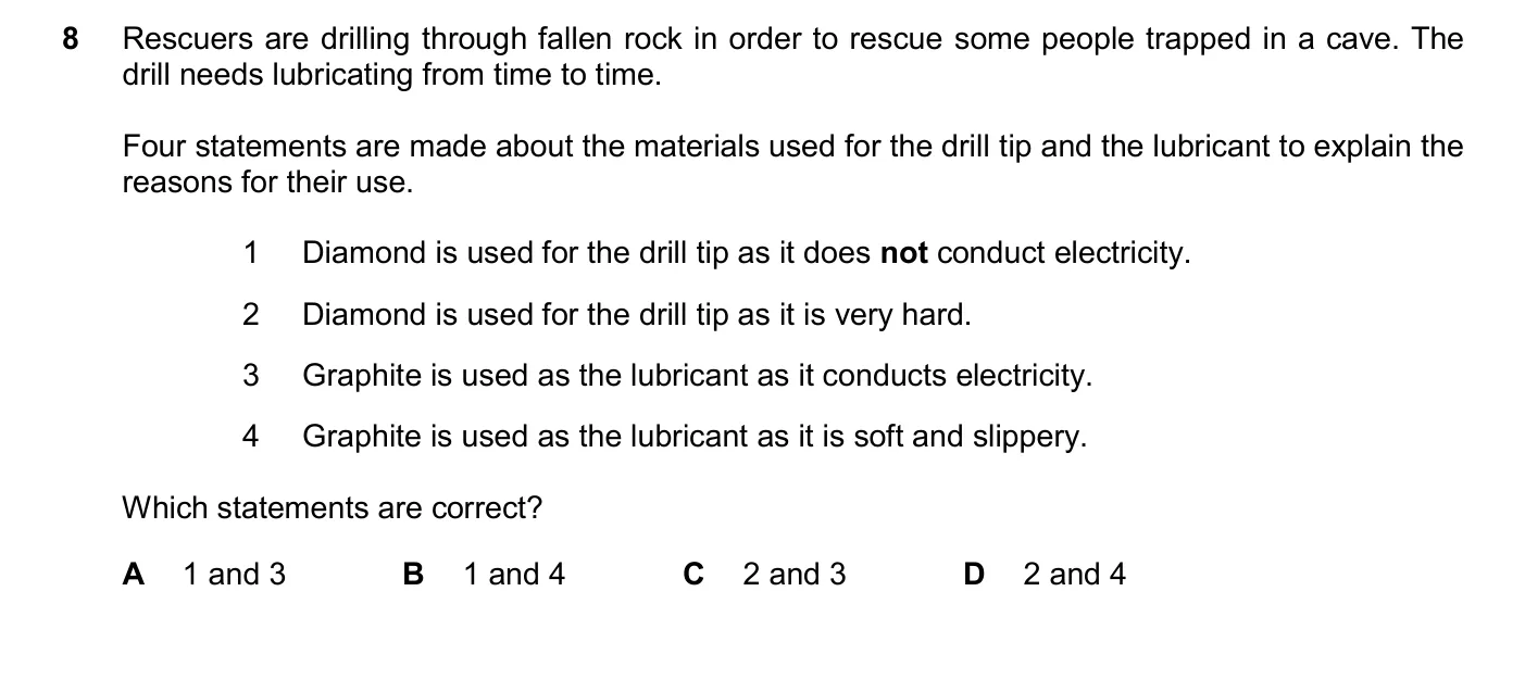 Question 8, November 2025, 0620 Paper 23