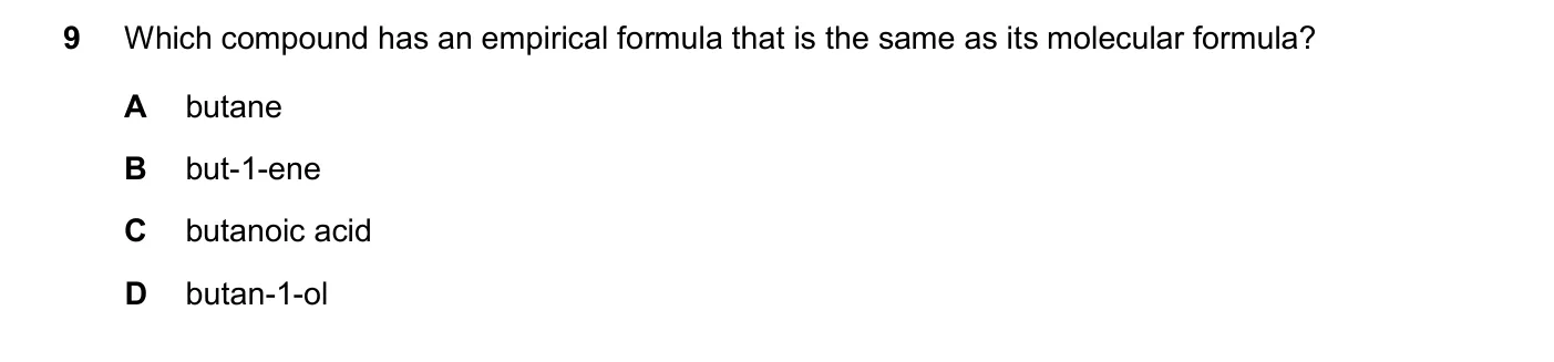 Question 9, November 2025, 0620 Paper 23