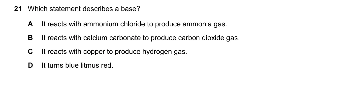Question 21, November 2025, 0620 Paper 23