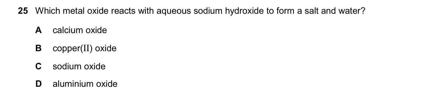 Question 25, November 2025, 0620 Paper 23
