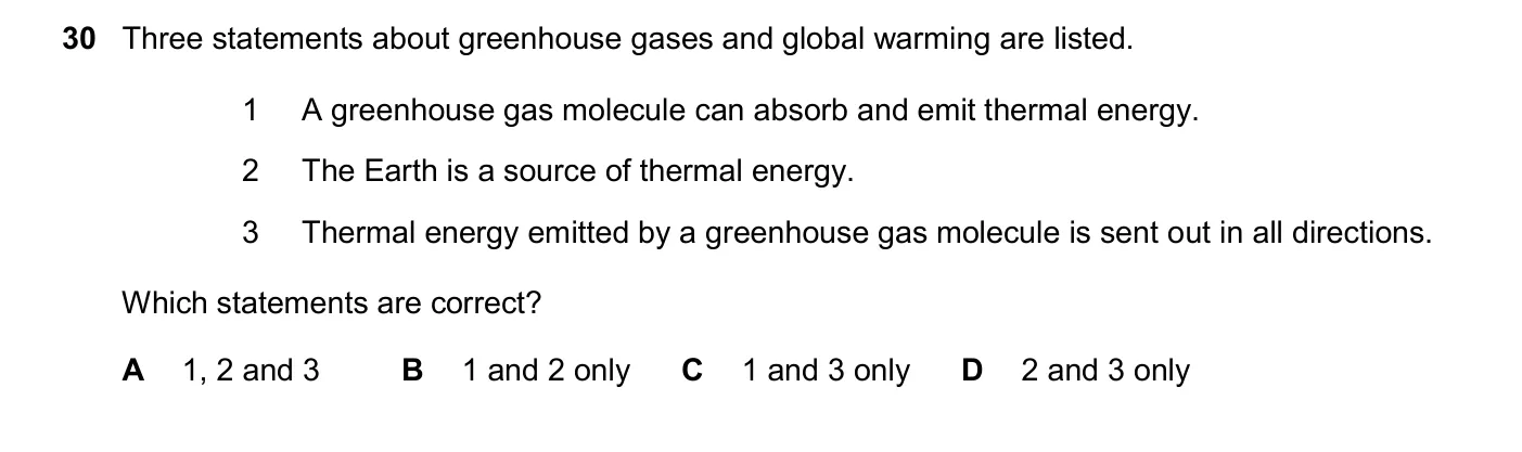 Question 30, November 2025, 0620 Paper 23