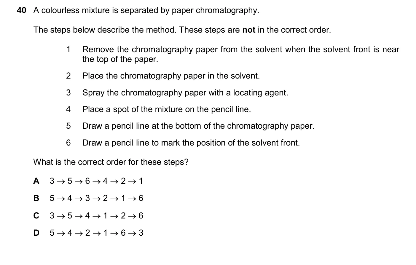 Question 40, November 2025, 0620 Paper 23