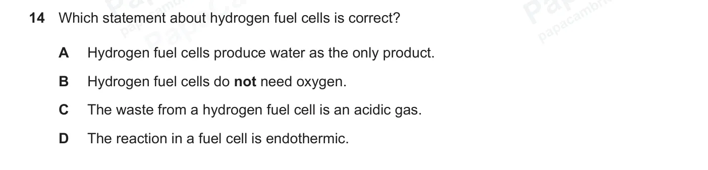 Question 14, June 2026, 0620 Paper 21