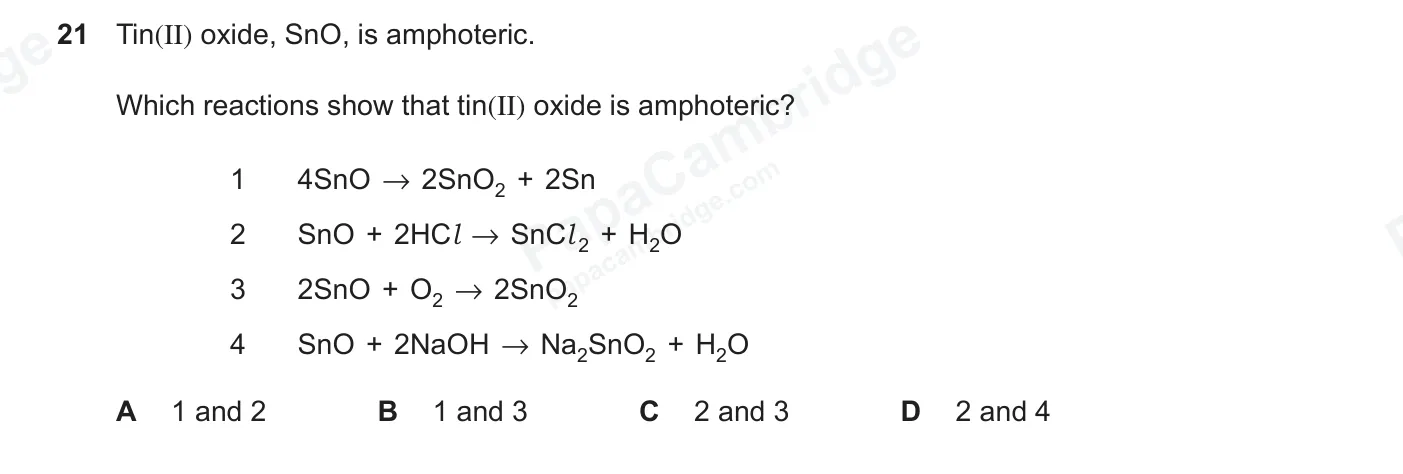 Question 21, June 2026, 0620 Paper 21
