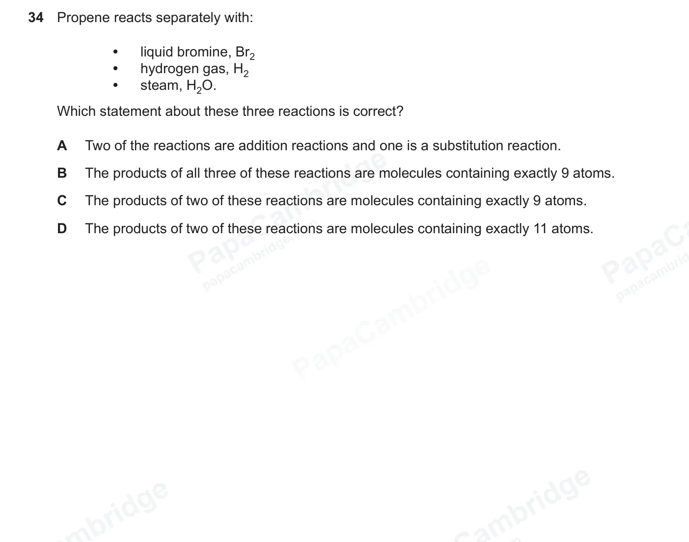 Question 34, June 2026, 0620 Paper 21