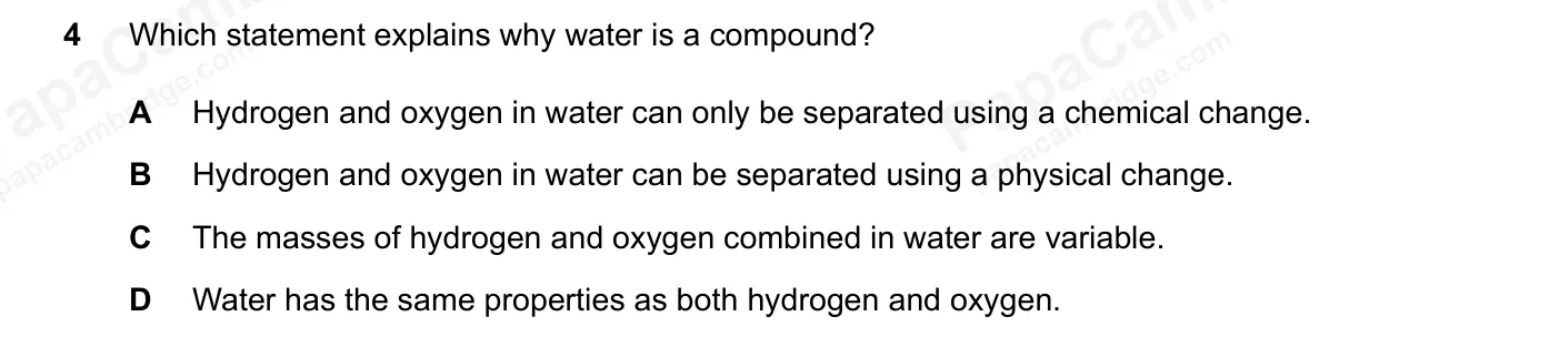 Question 4, June 2026, 0620 Paper 22