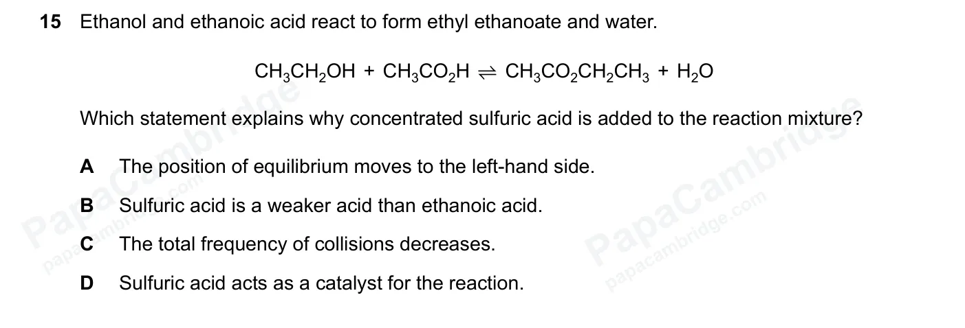 Question 15, June 2026, 0620 Paper 22