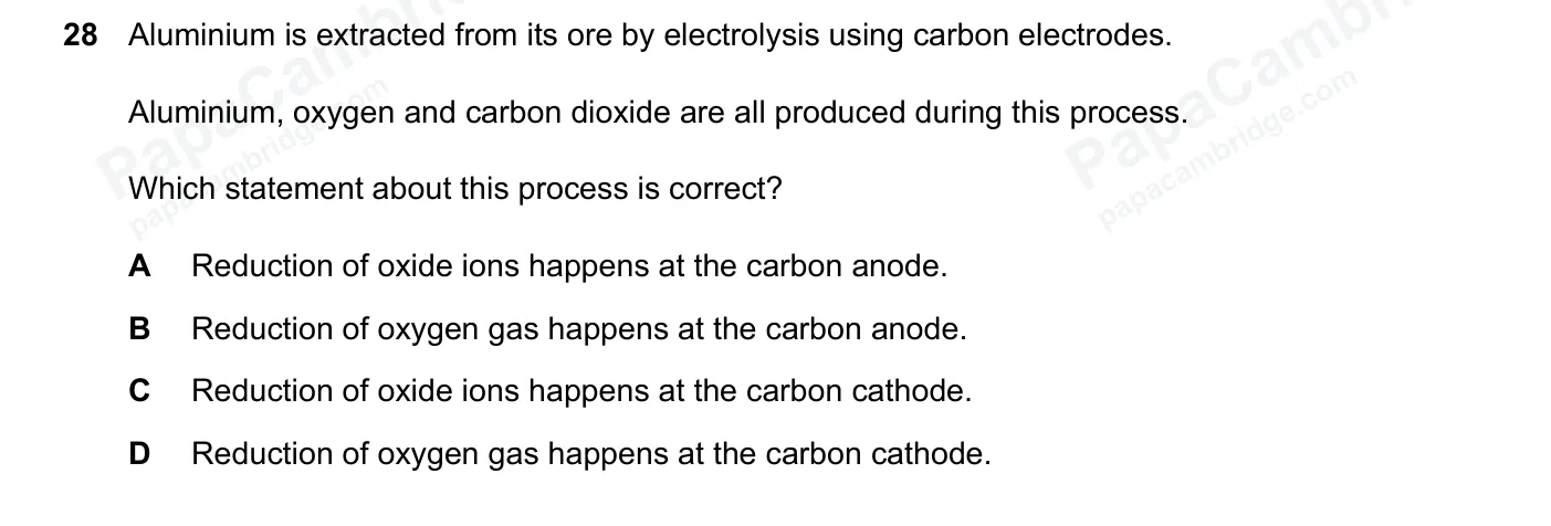 Question 28, June 2026, 0620 Paper 22