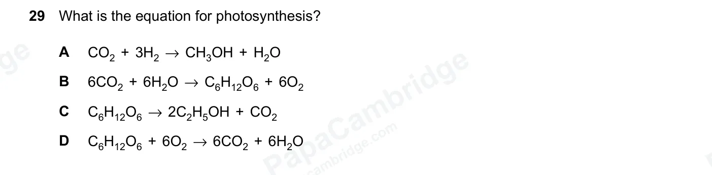 Question 29, June 2026, 0620 Paper 22