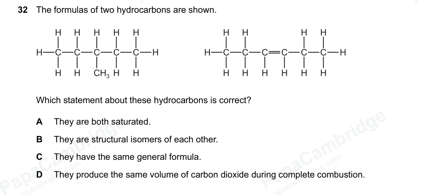 Question 32, June 2026, 0620 Paper 22