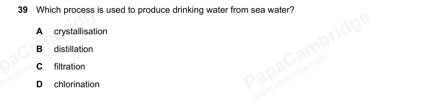 Question 39, June 2026, 0620 Paper 22