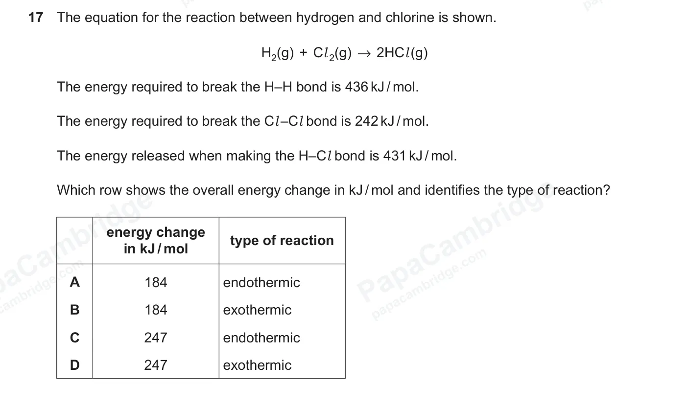Question 17, June 2026, 0620 Paper 23