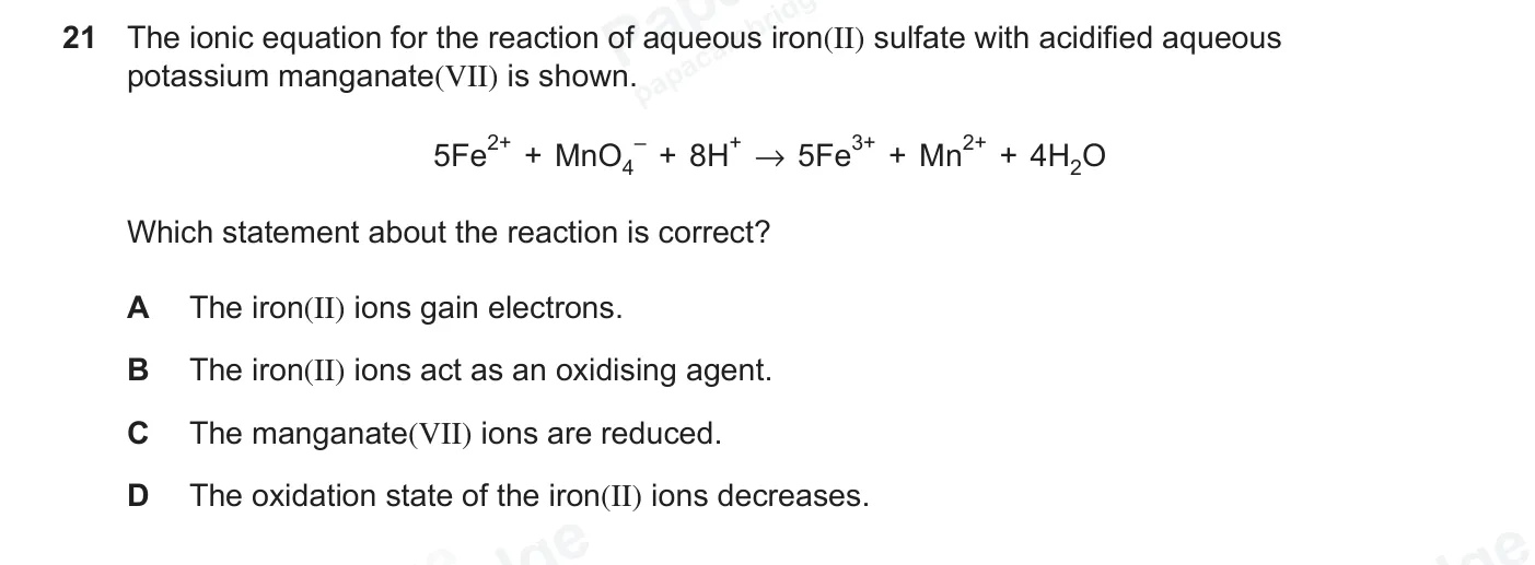 Question 21, June 2026, 0620 Paper 23