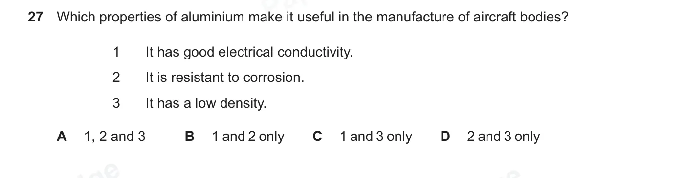Question 27, June 2026, 0620 Paper 23