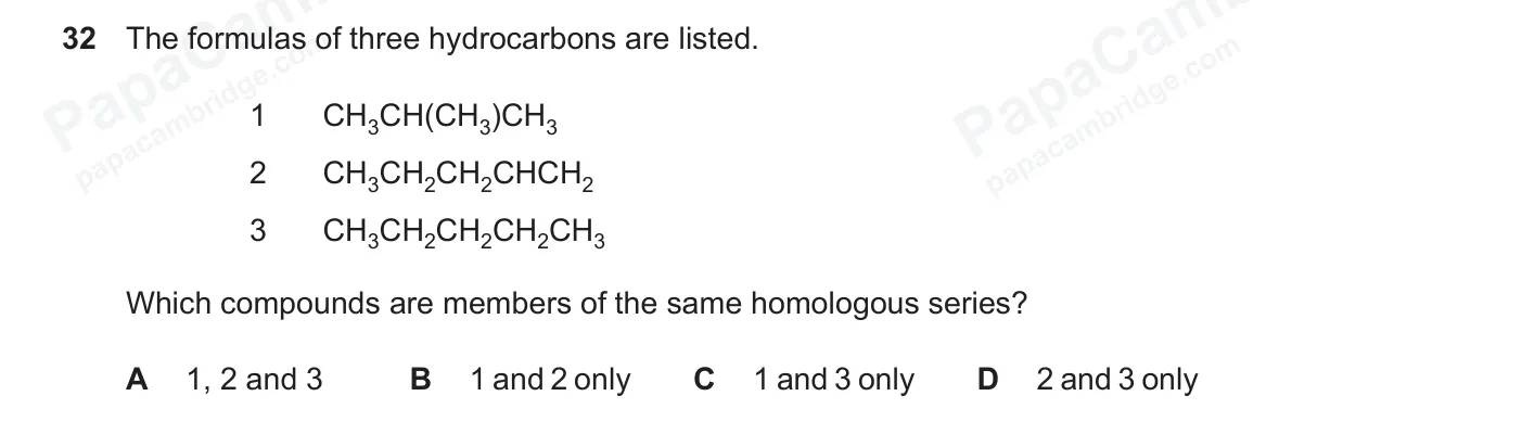 Question 32, June 2026, 0620 Paper 23