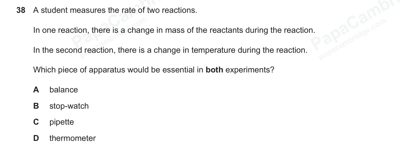 Question 38, June 2026, 0620 Paper 23