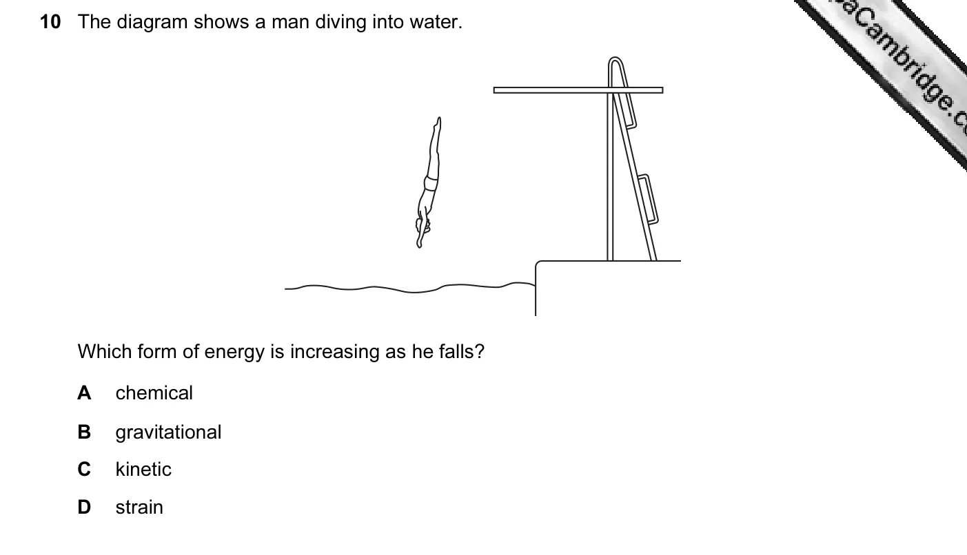 Question 10, June 2004, 0625 Paper 01