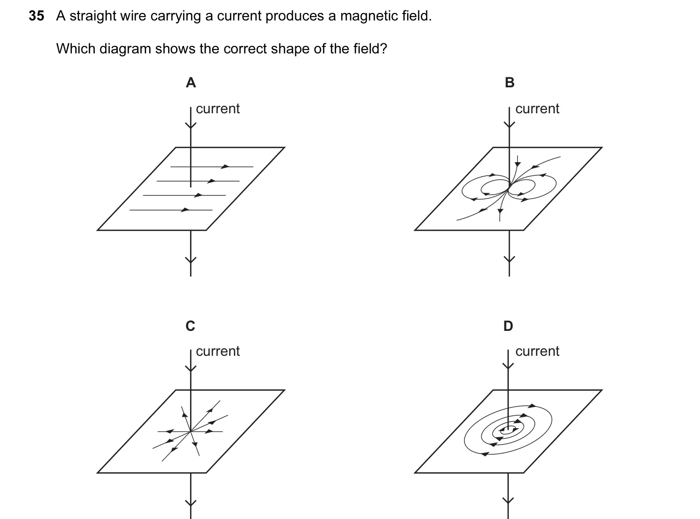 Question 35, June 2004, 0625 Paper 01