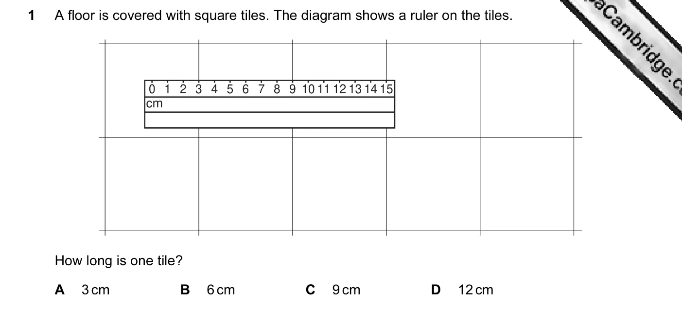 Question 1, November 2004, 0625 Paper 01