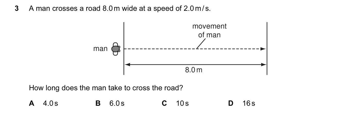 Question 3, November 2005, 0625 Paper 01