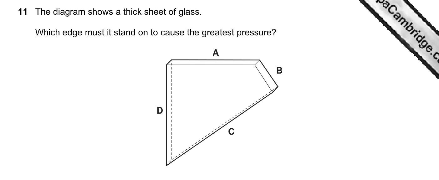 Question 11, June 2006, 0625 Paper 01