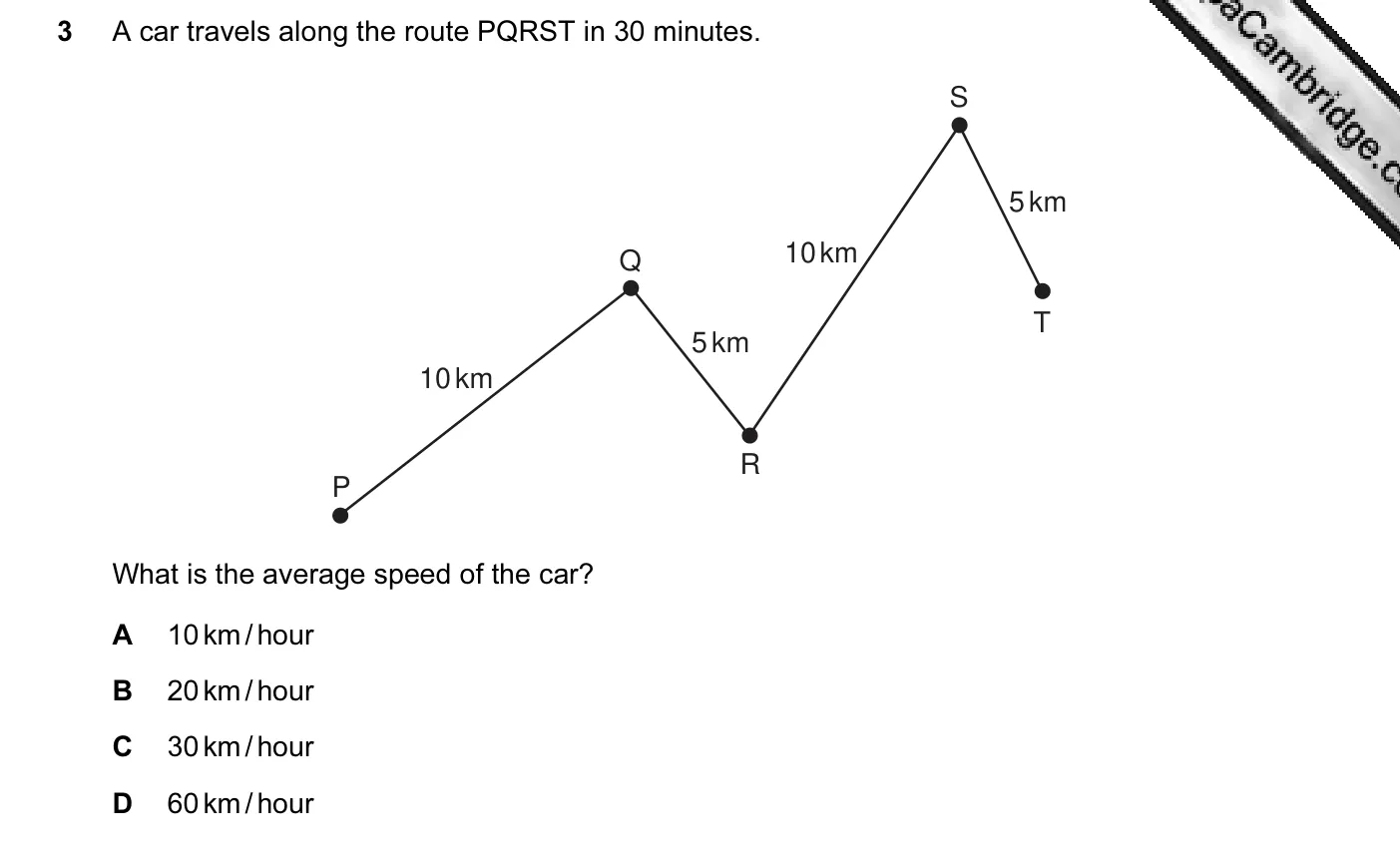 Question 3, November 2006, 0625 Paper 01