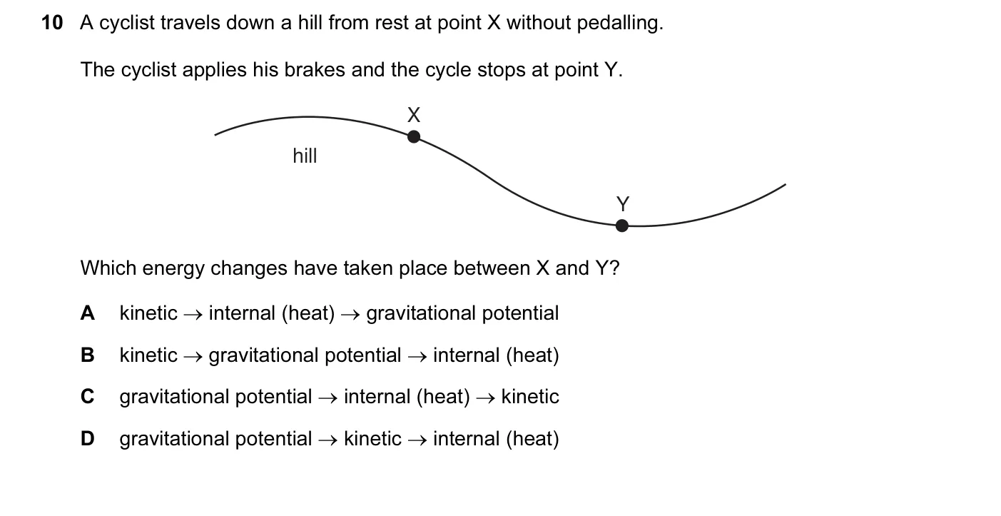 Question 10, November 2006, 0625 Paper 01