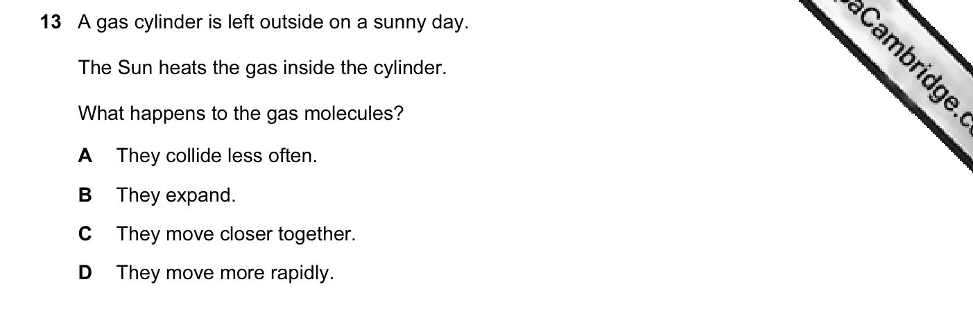 Question 13, November 2006, 0625 Paper 01