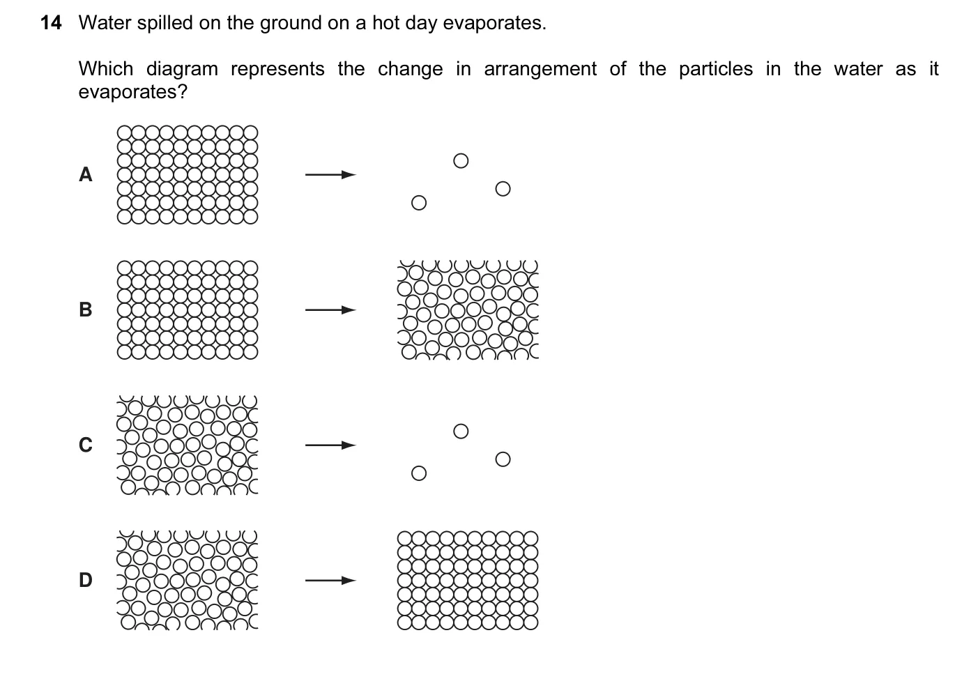 Question 14, November 2006, 0625 Paper 01