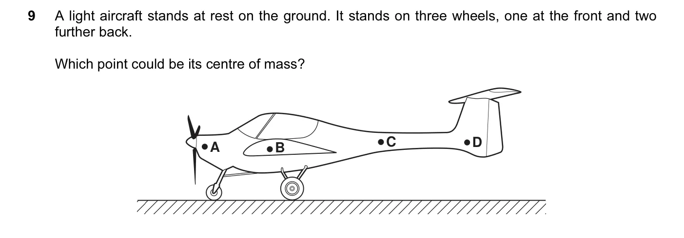 Question 9, June 2007, 0625 Paper 01