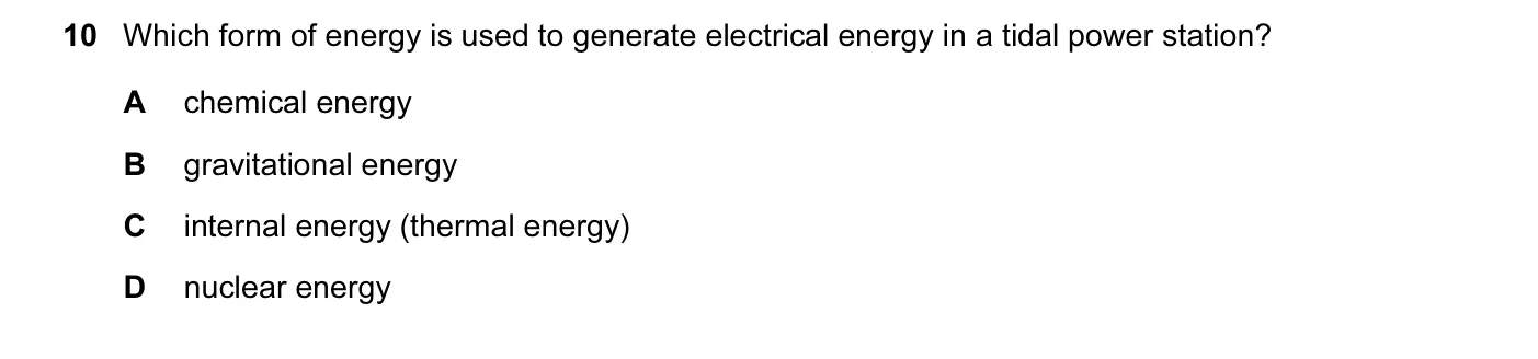 Question 10, June 2007, 0625 Paper 01