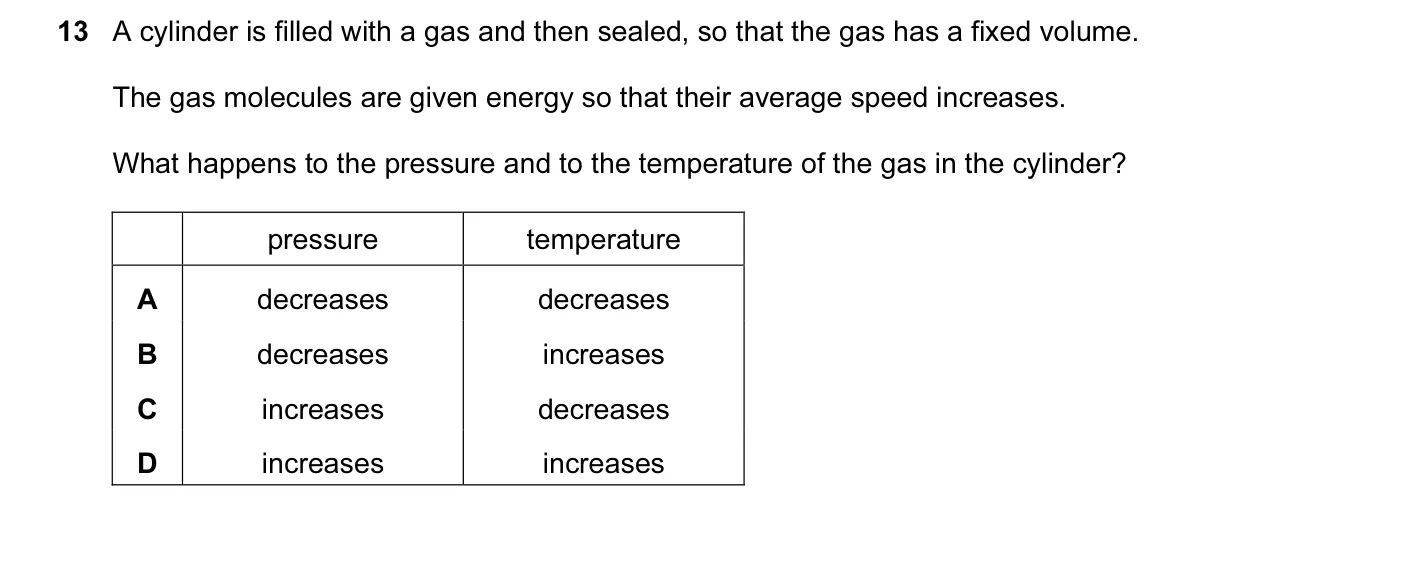 Question 13, June 2007, 0625 Paper 01