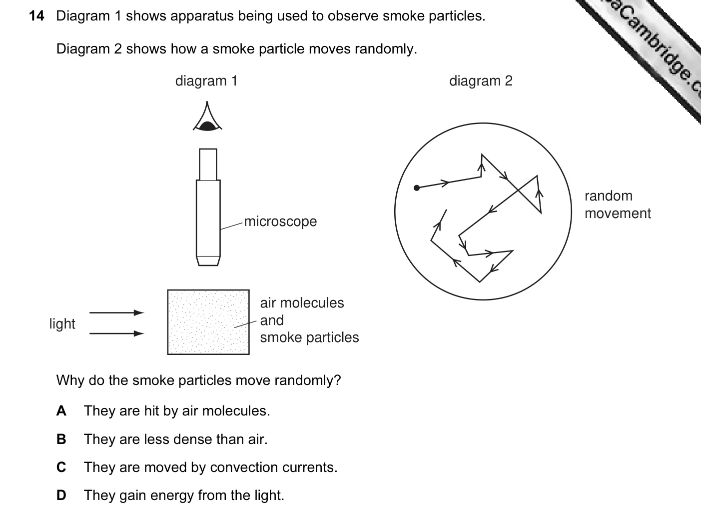 Question 14, June 2007, 0625 Paper 01