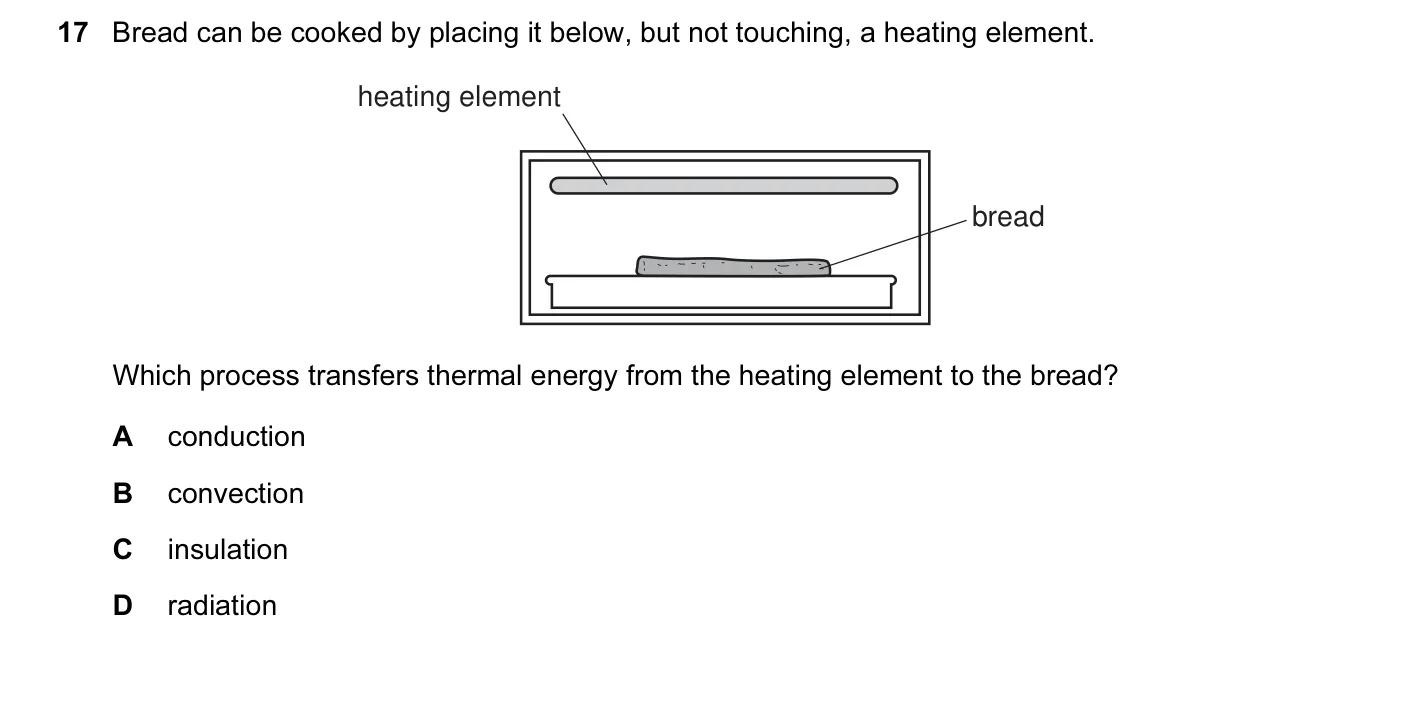 Question 17, June 2007, 0625 Paper 01