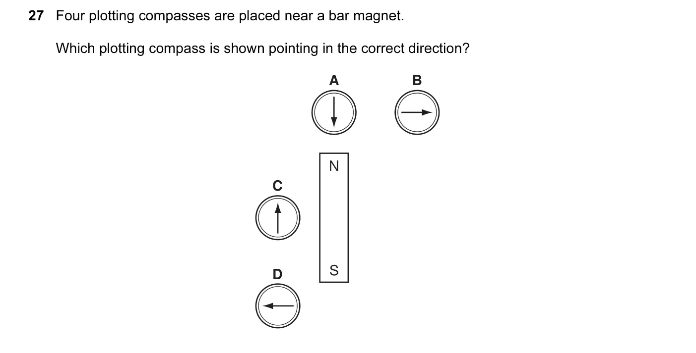 Question 27, June 2007, 0625 Paper 01