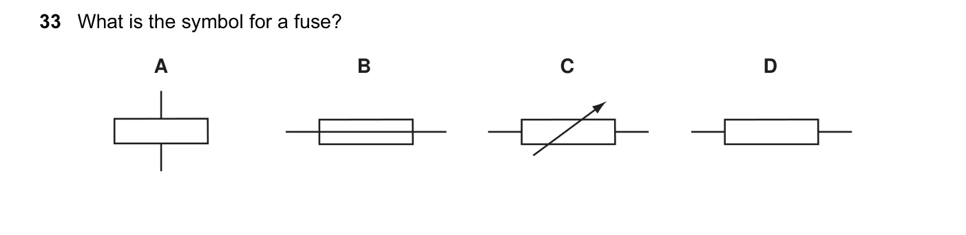 Question 33, June 2007, 0625 Paper 01