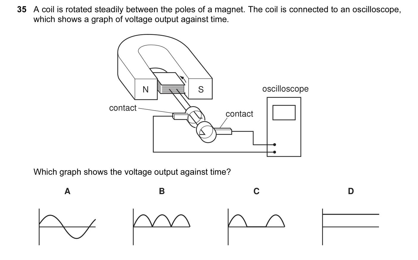 Question 35, June 2007, 0625 Paper 01