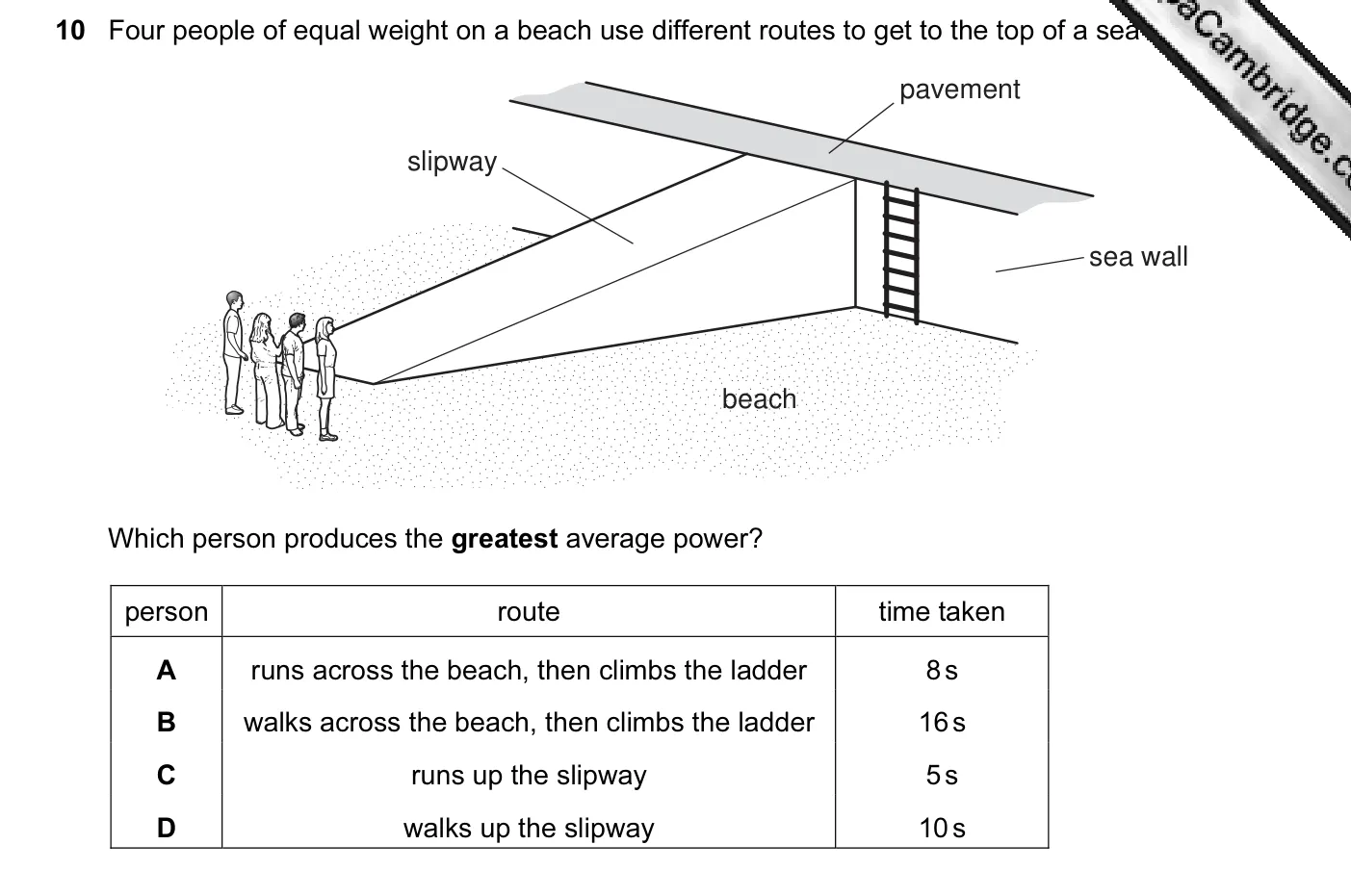 Question 10, June 2009, 0625 Paper 11