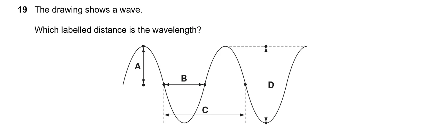 Question 19, November 2009, 0625 Paper 11