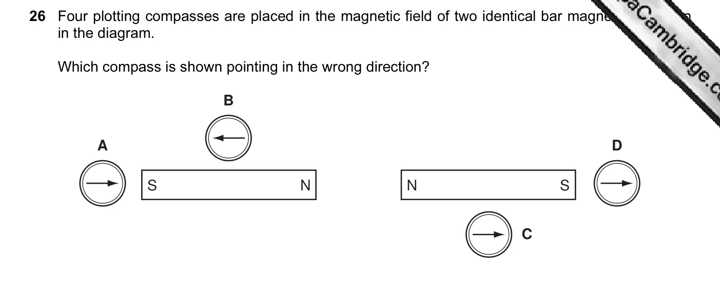 Question 26, November 2009, 0625 Paper 11
