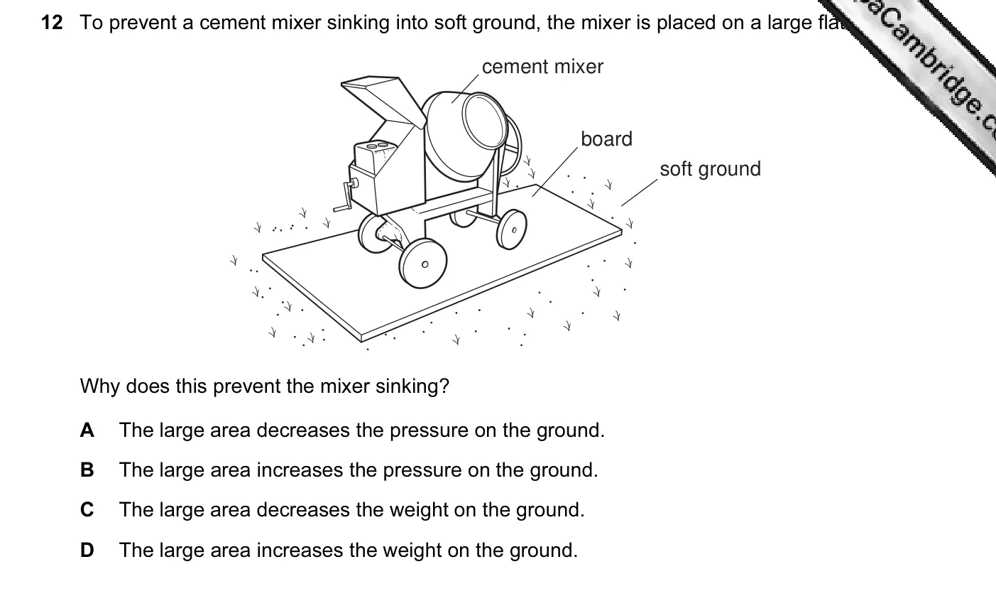 Question 12, June 2010, 0625 Paper 11